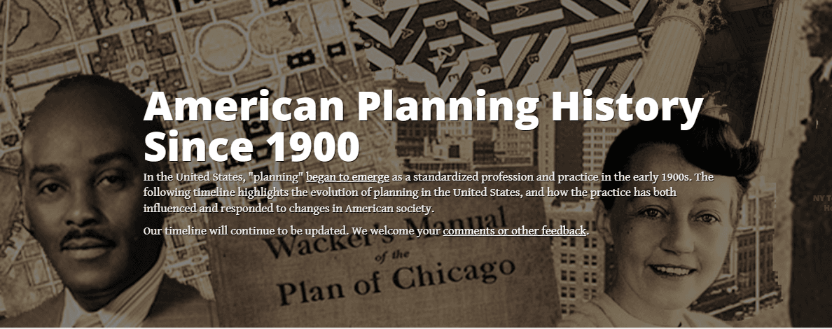 Planning History Timeline Opens in new window